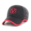Visalia Rawhide Black & Red Clean Up Cap